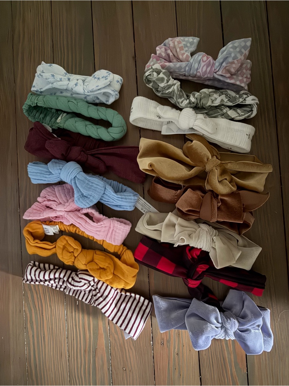 Assorted baby Fabric Bow Headbands - various sizes